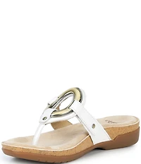 Dansko Rosalia Leather Hardware Thong Sandals