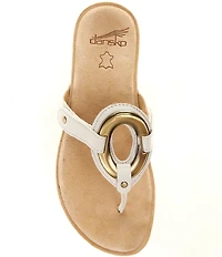 Dansko Rosalia Leather Hardware Thong Sandals