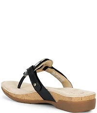 Dansko Rosalia Leather Hardware Thong Sandals