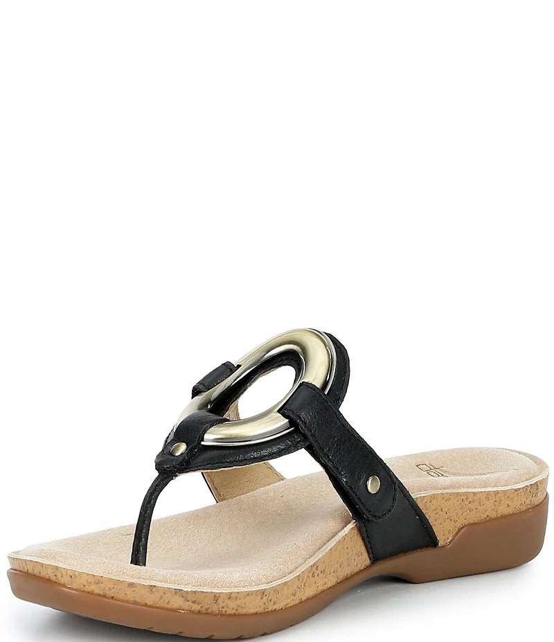 Dansko Rosalia Leather Hardware Thong Sandals