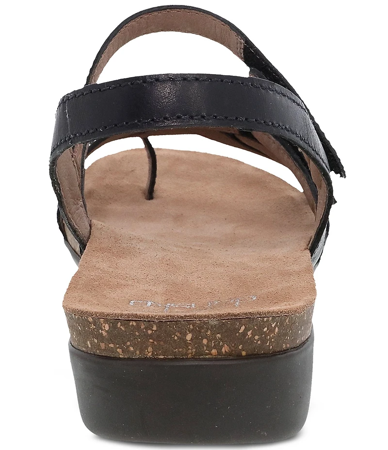 Dansko Roslyn Burnished Leather Strappy Toe Loop Sandals