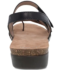 Dansko Roslyn Burnished Leather Strappy Toe Loop Sandals