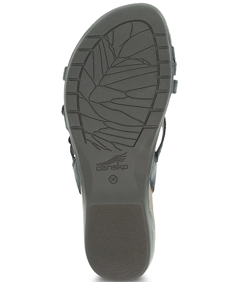 Dansko Roslyn Burnished Leather Strappy Toe Loop Sandals