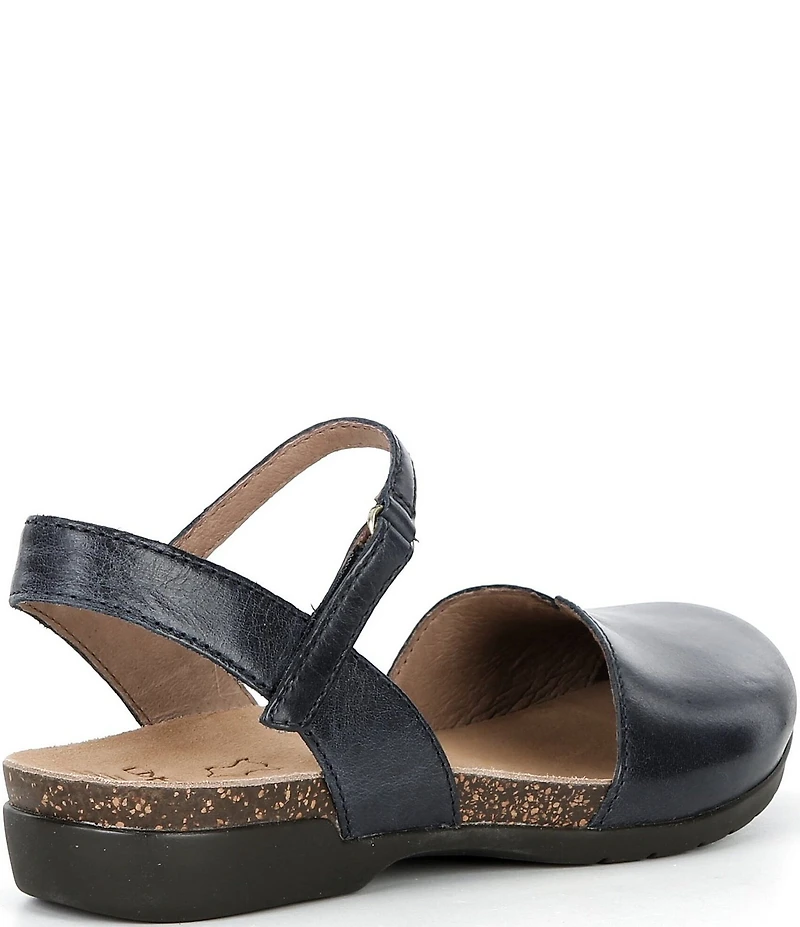 Dansko Rowan Leather Ankle Strap Mary Jane Clogs