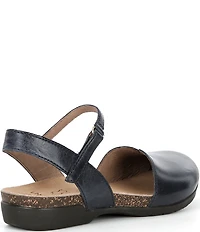 Dansko Rowan Leather Ankle Strap Mary Jane Clogs