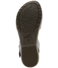 Dansko Rowan Leather Ankle Strap Mary Jane Clogs