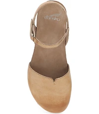 Dansko Rowan Leather Ankle Strap Mary Jane Clogs