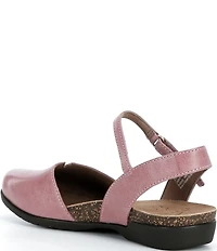 Dansko Rowan Leather Ankle Strap Mary Jane Clogs