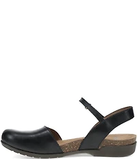 Dansko Rowan Leather Ankle Strap Mary Jane Clogs
