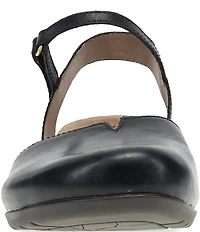 Dansko Rowan Leather Ankle Strap Mary Jane Clogs
