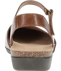 Dansko Rowan Leather Ankle Strap Mary Jane Clogs