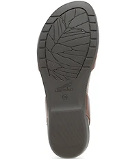 Dansko Rowan Leather Ankle Strap Mary Jane Clogs