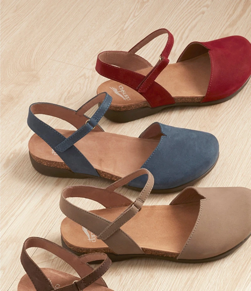 Dansko Rowan Nubuck Leather Clogs