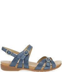 Dansko Ruthie Leather Buckle Ankle Strap Sandals