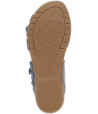 Dansko Ruthie Leather Buckle Ankle Strap Sandals