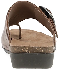 Dansko Rylee Leather Toe Loop Slide Sandals