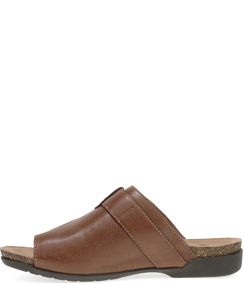 Dansko Rylee Leather Toe Loop Slide Sandals