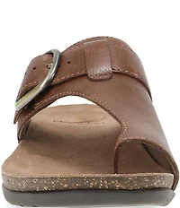 Dansko Rylee Leather Toe Loop Slide Sandals