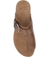 Dansko Rylee Leather Toe Loop Slide Sandals