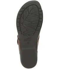 Dansko Rylee Leather Toe Loop Slide Sandals