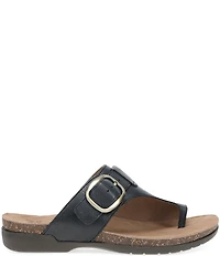 Dansko Rylee Leather Toe Loop Slide Sandals