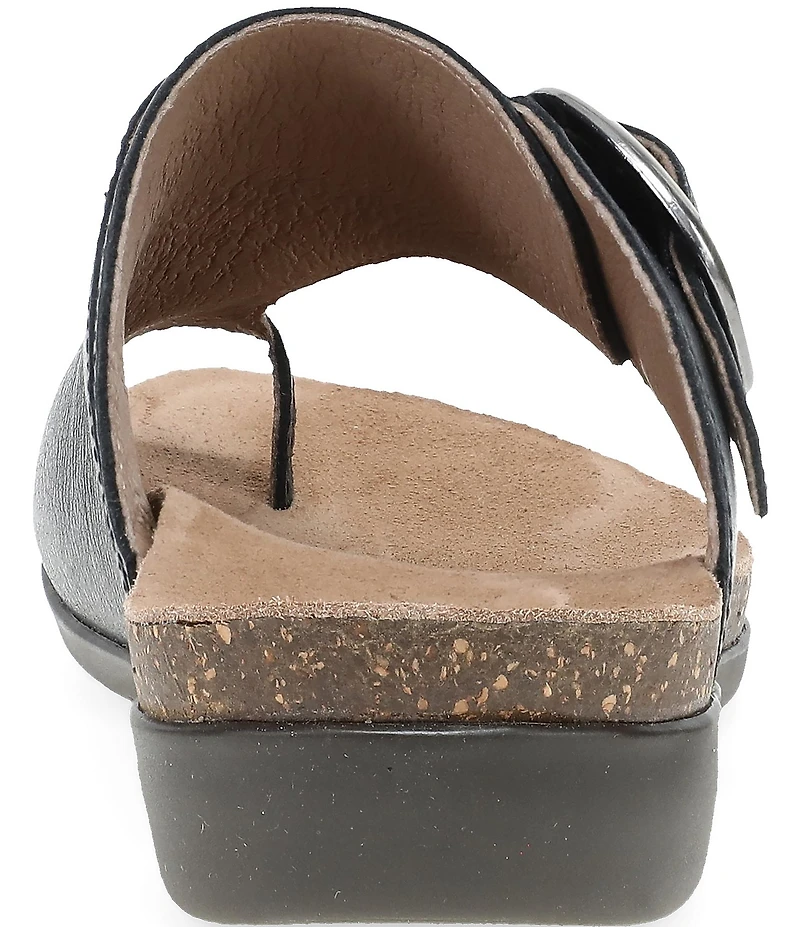 Dansko Rylee Leather Toe Loop Slide Sandals