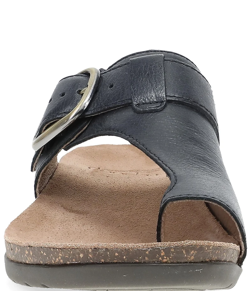 Dansko Rylee Leather Toe Loop Slide Sandals