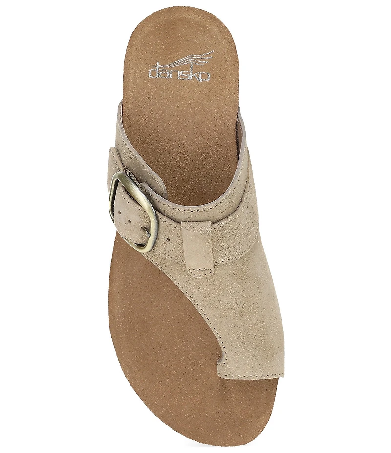 Dansko Rylee Suede Toe Loop Slide Sandals