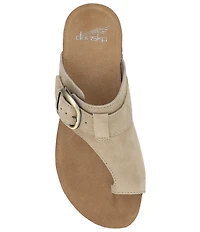 Dansko Rylee Suede Toe Loop Slide Sandals