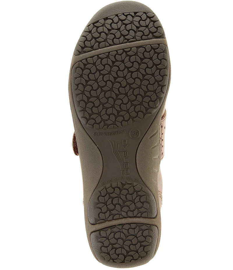 Dansko Sallie Leather Adjustable Strap Slip On Sneakers