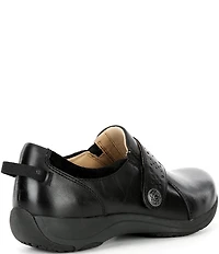 Dansko Sallie Leather Adjustable Strap Slip On Sneakers