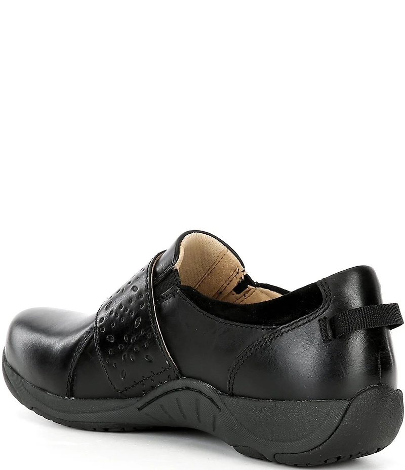 Dansko Sallie Leather Adjustable Strap Slip On Sneakers