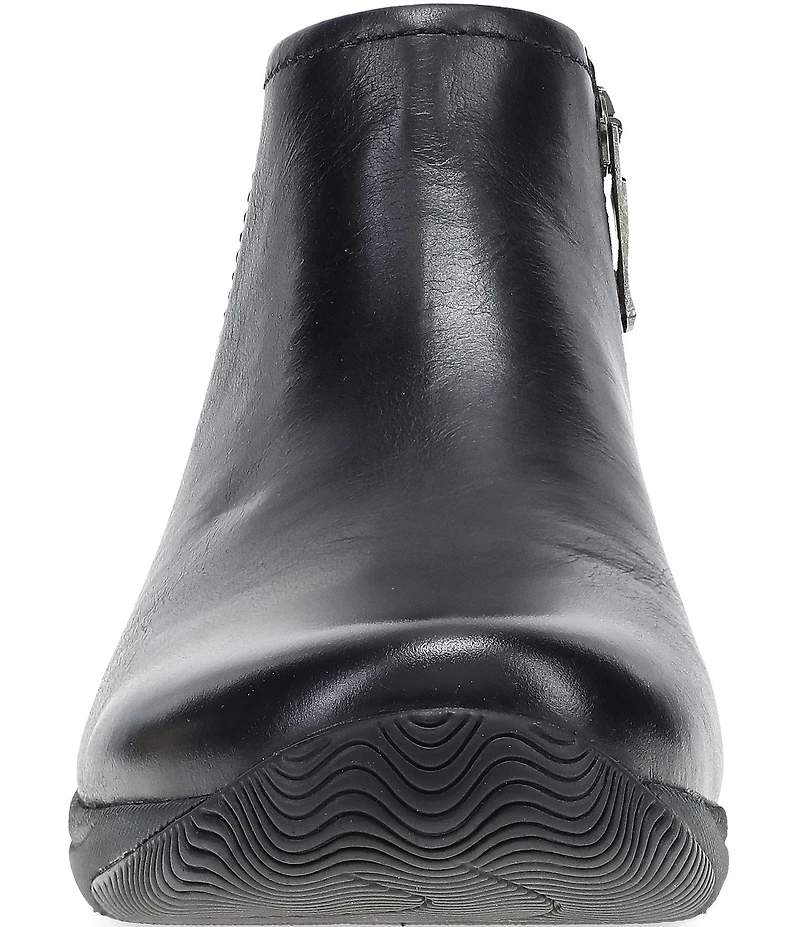 Dansko Sherry Leather Booties