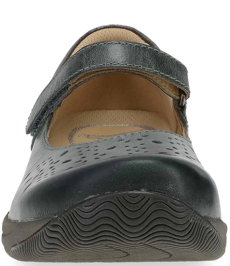 Dansko Stacy Perforated Leather Mary Jane Flats