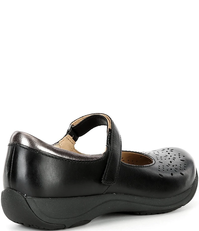 Dansko Stacy Perforated Leather Mary Jane Flats