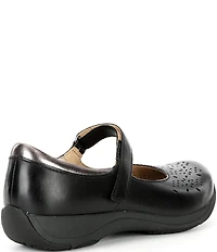 Dansko Stacy Perforated Leather Mary Jane Flats
