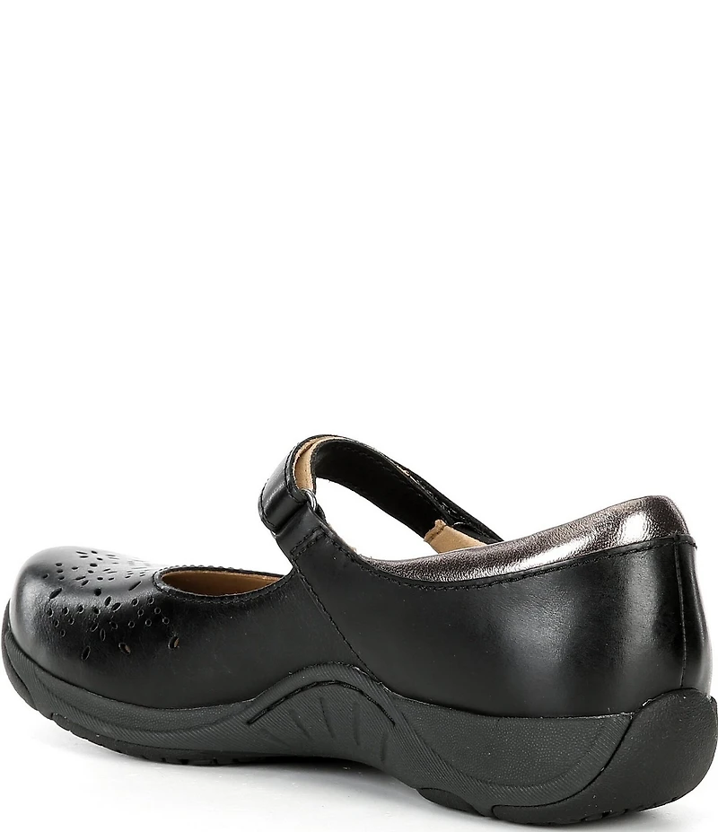 Dansko Stacy Perforated Leather Mary Jane Flats