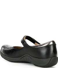 Dansko Stacy Perforated Leather Mary Jane Flats