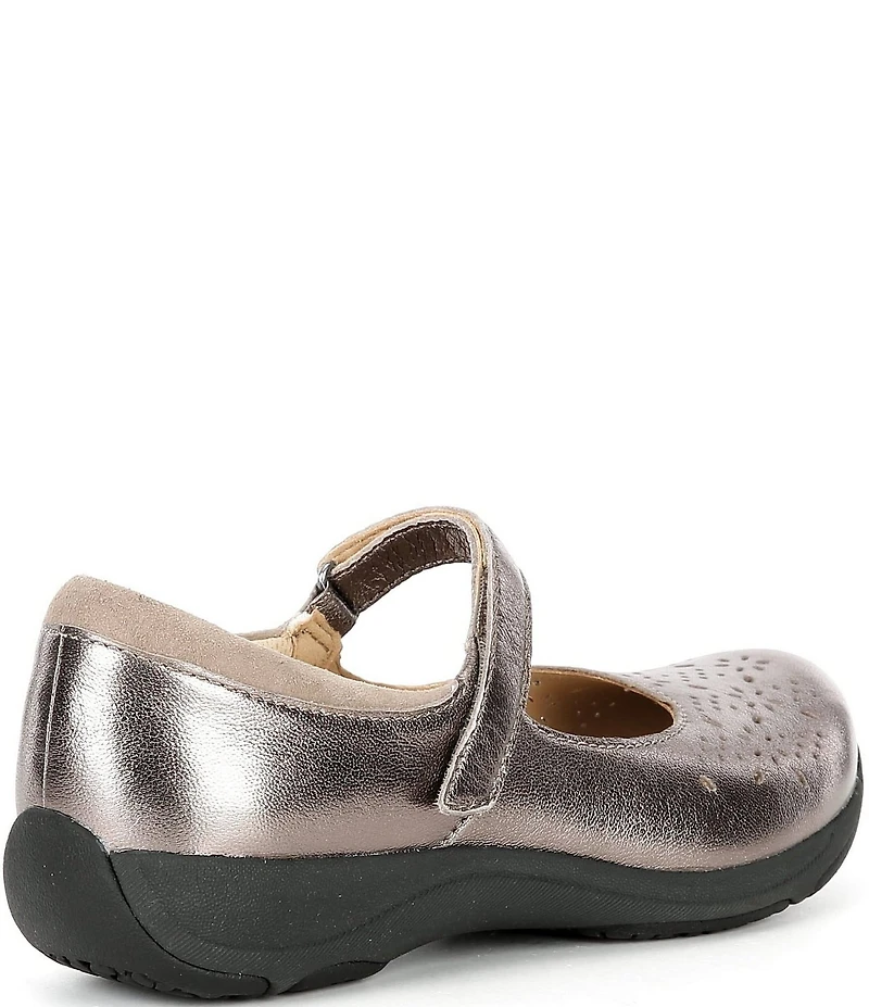 Dansko Stacy Perforated Leather Mary Jane Flats