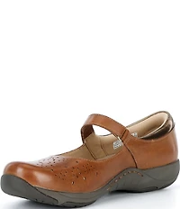 Dansko Stacy Perforated Leather Mary Jane Flats