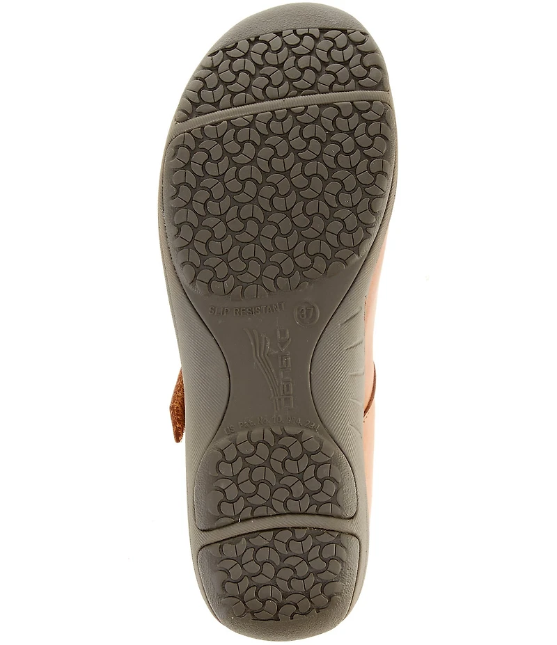 Dansko Stacy Perforated Leather Mary Jane Flats