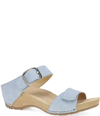 Dansko Tanya Nubuck Buckle Slide Sandals