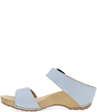 Dansko Tanya Nubuck Buckle Slide Sandals