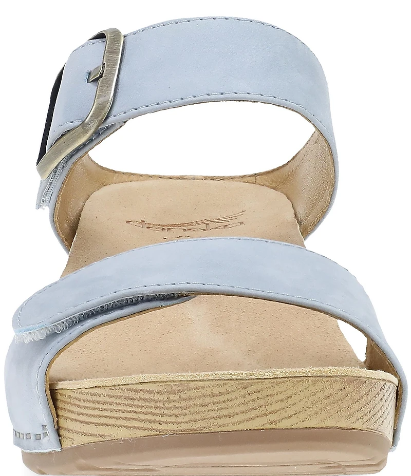 Dansko Tanya Nubuck Buckle Slide Sandals