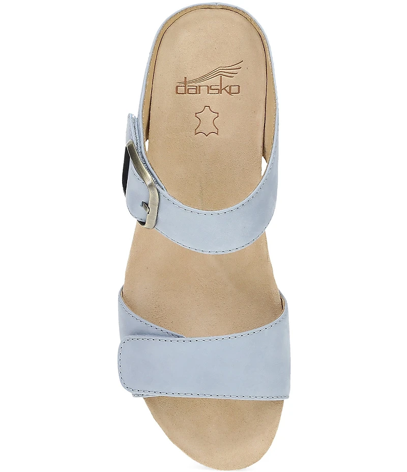 Dansko Tanya Nubuck Buckle Slide Sandals