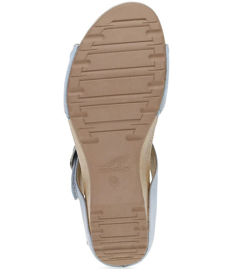 Dansko Tanya Nubuck Buckle Slide Sandals