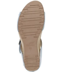 Dansko Tanya Nubuck Buckle Slide Sandals