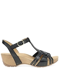 Dansko Tia Leather Wedge Sandals