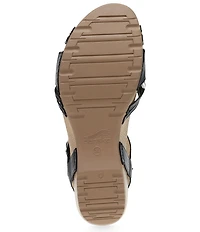 Dansko Tia Leather Wedge Sandals