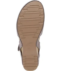 Dansko Tiffani Burnished Leather Ankle Strap Clog Pumps